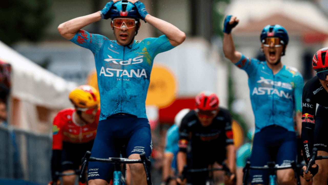Гонщик XDS Astana Team выиграл второй этап Джиро-2026